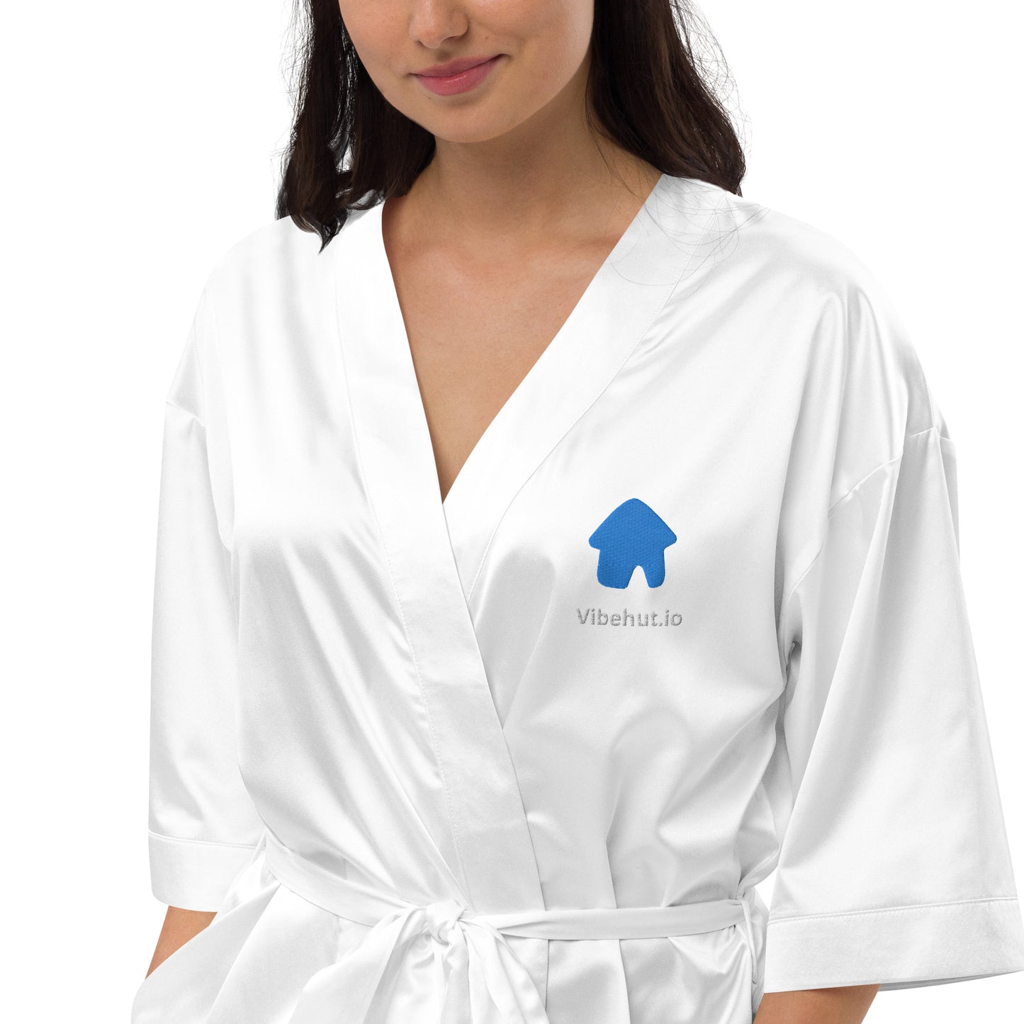 Satin robe